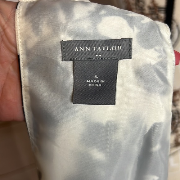 Ann Taylor Halter Dress - Black and White Floral Dress -4 -C2 - Picture 8 of 9